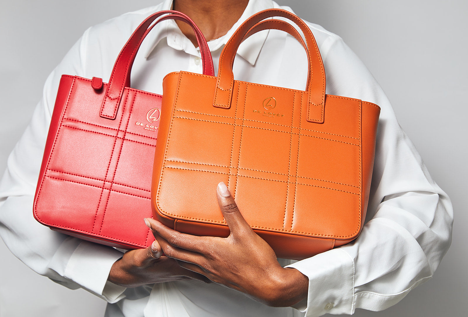 ADRIA BLOCK BAG- RED