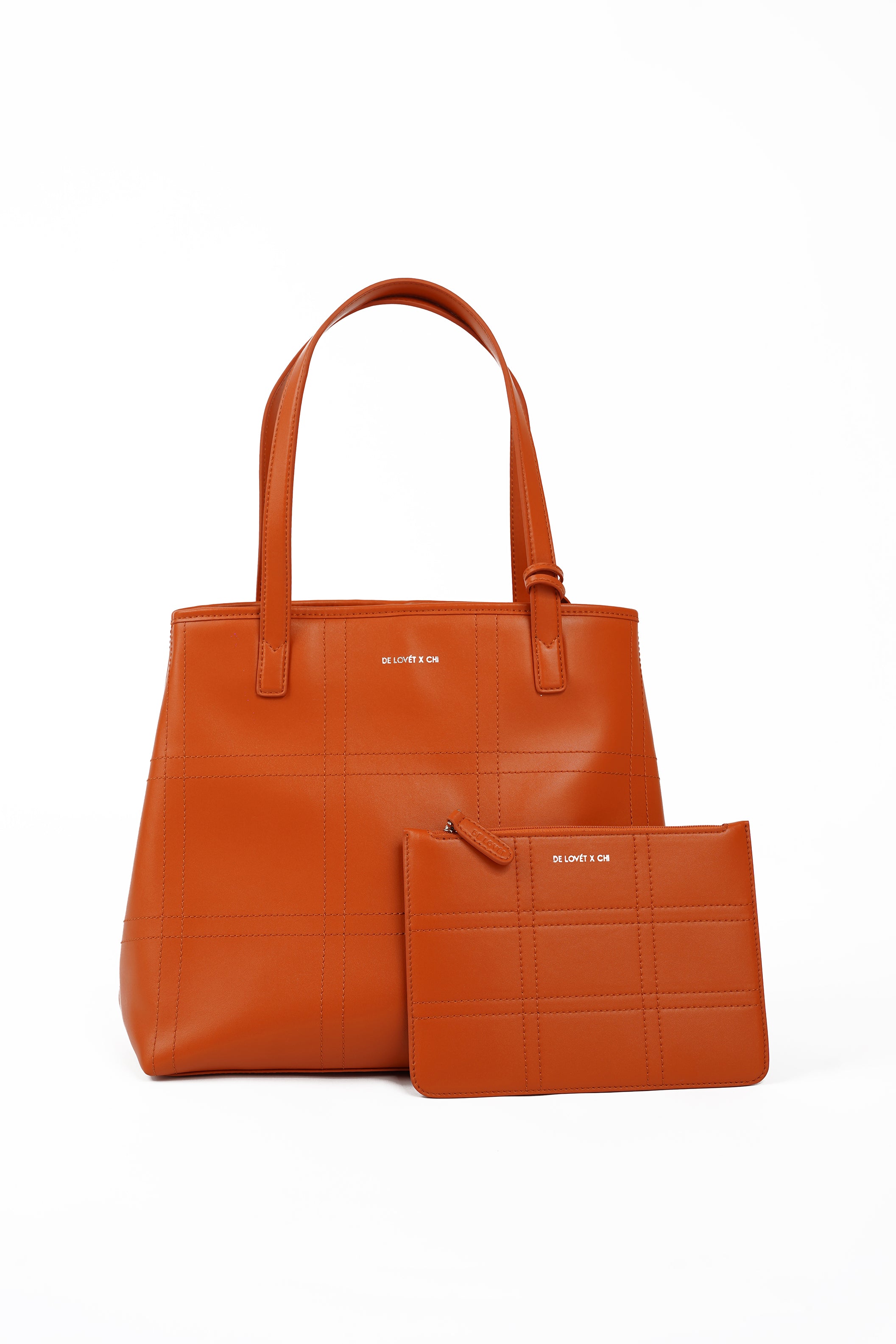 NAYA BLOCK BAG- BURNT ORANGE