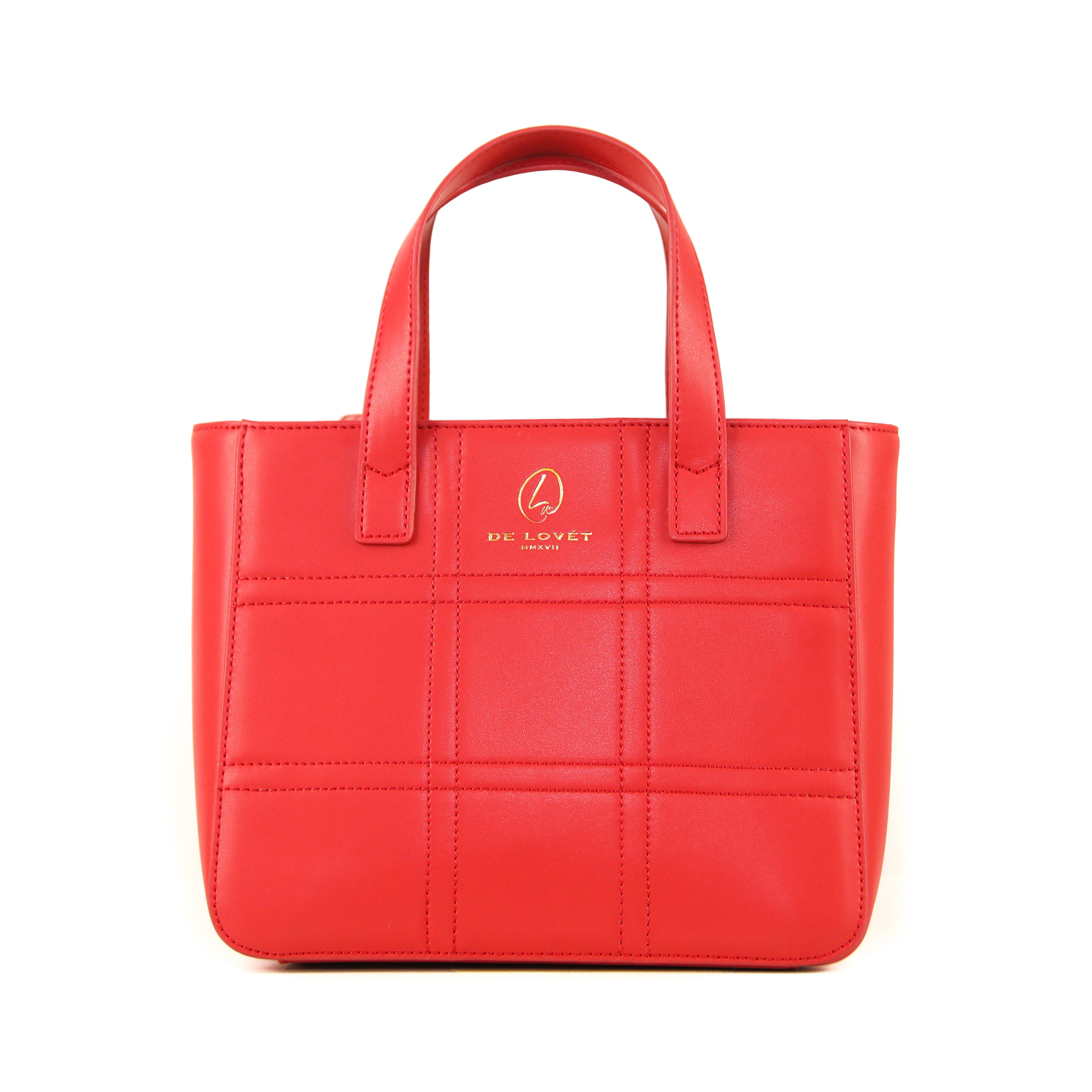 ADRIA BLOCK BAG- RED